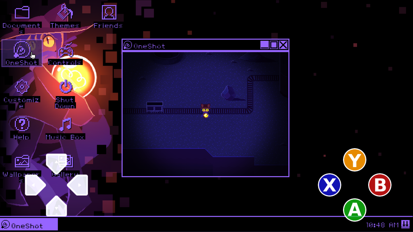 OneShot Android gameplay screenshot — Niko exploring
